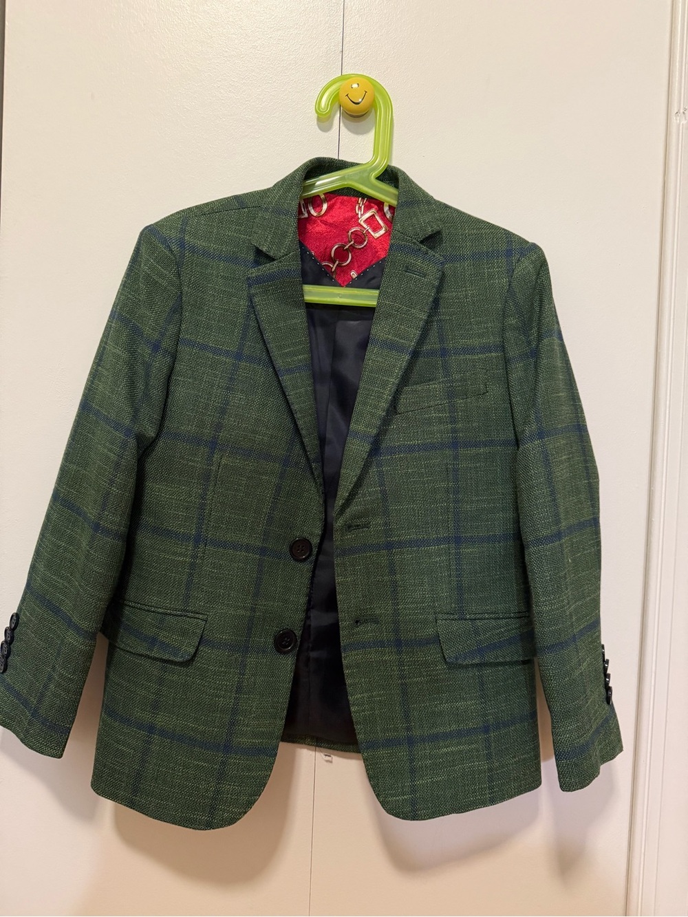 Elie Balleh Boy's CheckeBoys's Blazers Sports Coat Jacket